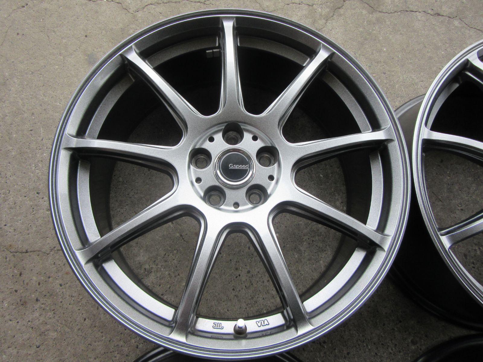 み G SPEED 18インチ 7 5 J 100 H 53 アルミホイール セット