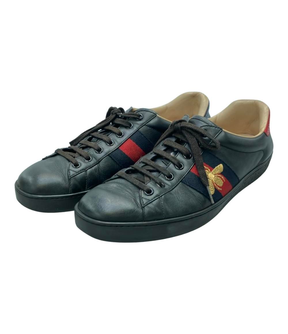 グッチ ローカットスニーカー エース ビー 429446 メンズ SIZE 8 1 2 27.5 GUCCI