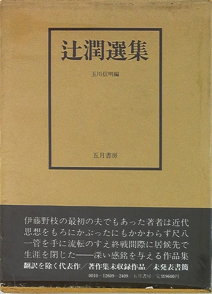 辻潤 辻潤選集 函vカバ