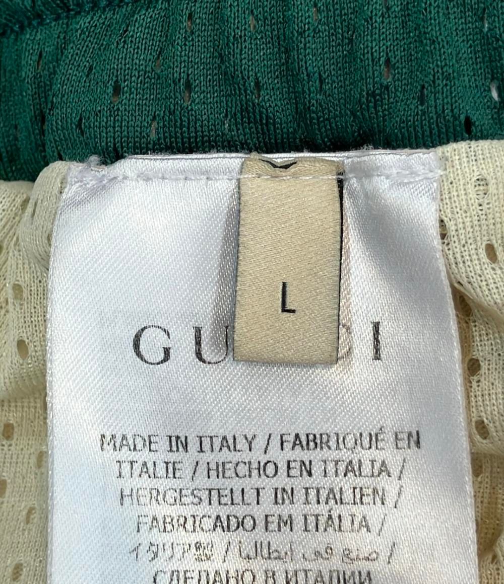  グッチ ハーフパンツ メッシュ 737407 XJFFK メンズ SIZE L GUCCI ショートパンツ ハーフパンツ パンツ