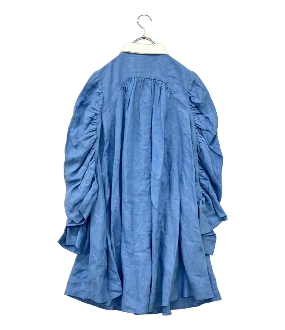 マイラン 長袖ワンピース ボリュームスリーブ シャツ リネン MY24SS-BL028 レディース SIZE F M MYLAN