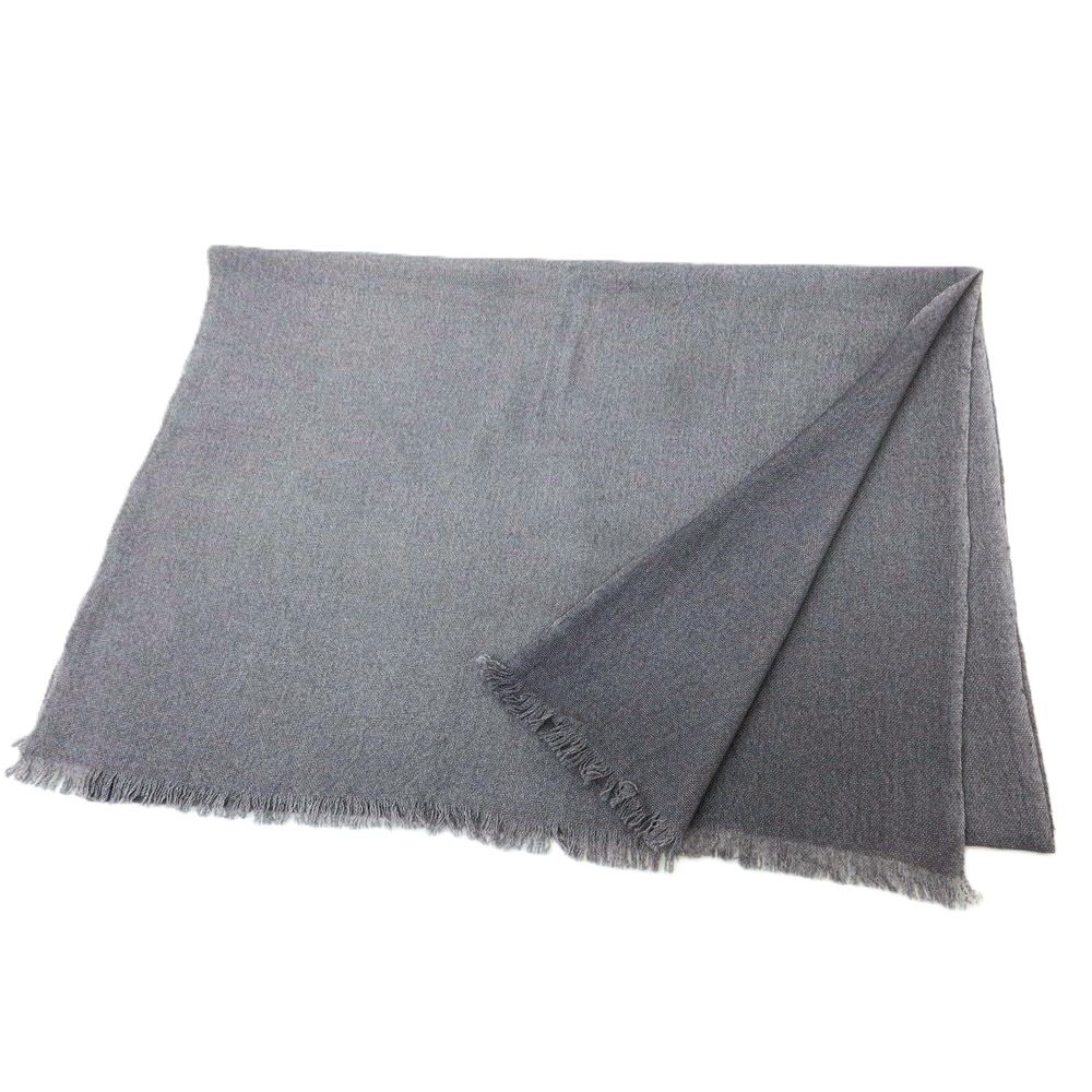 ザニエリ zanieri カシミヤ 大判 ストール グレー メンズ