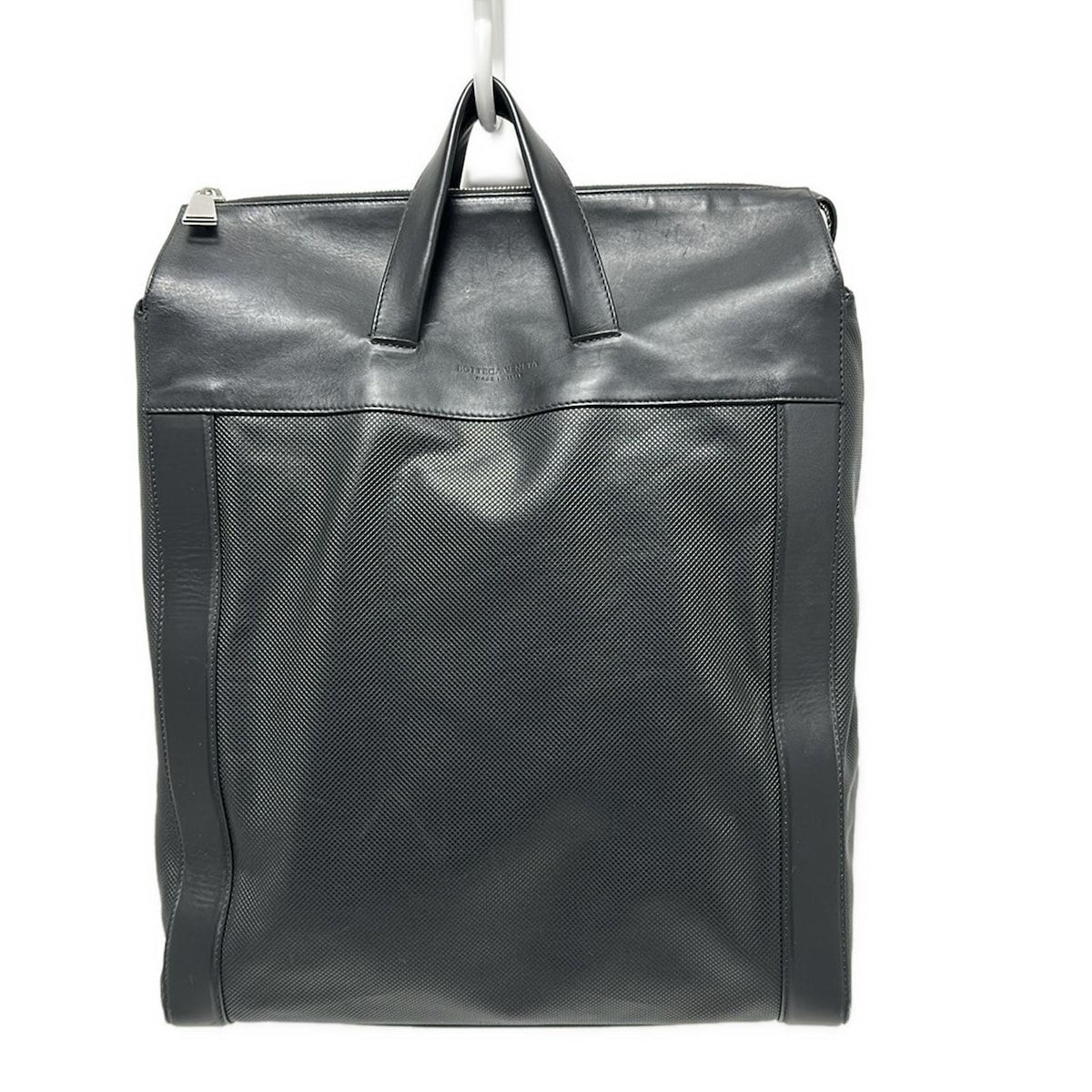 BOTTEGA VENETA ボッテガヴェネタ ハンドバッグ - 黒 型押し加工 レザー