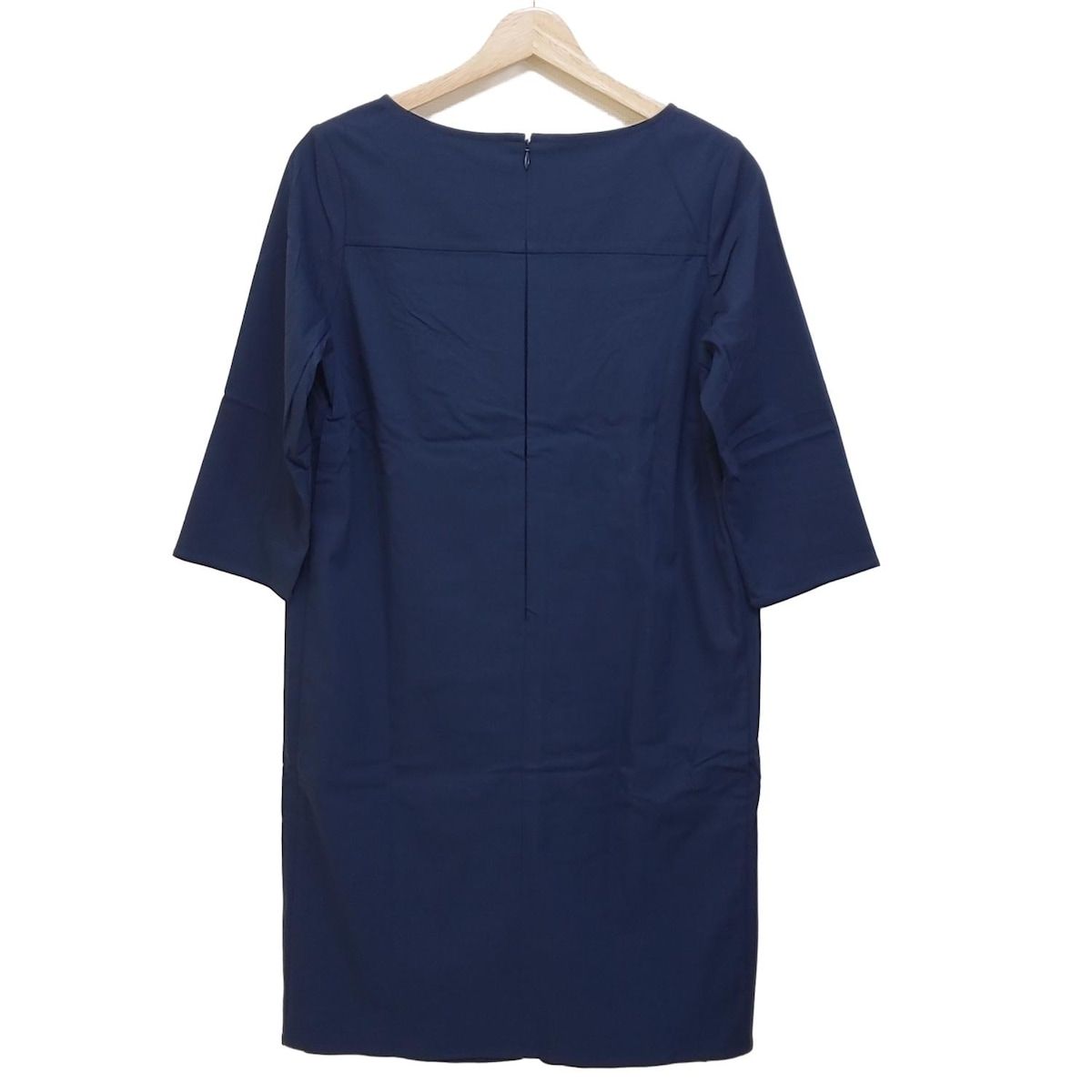 theory luxe セオリーリュクス ワンピース サイズ40 M レディース - ネイビー 七分袖 ひざ丈