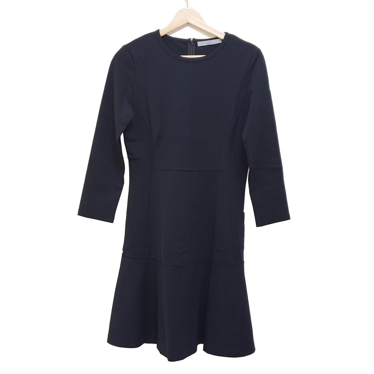 theory luxe セオリーリュクス ワンピース サイズ40 M レディース - 黒 クルーネック 長袖 ひざ丈