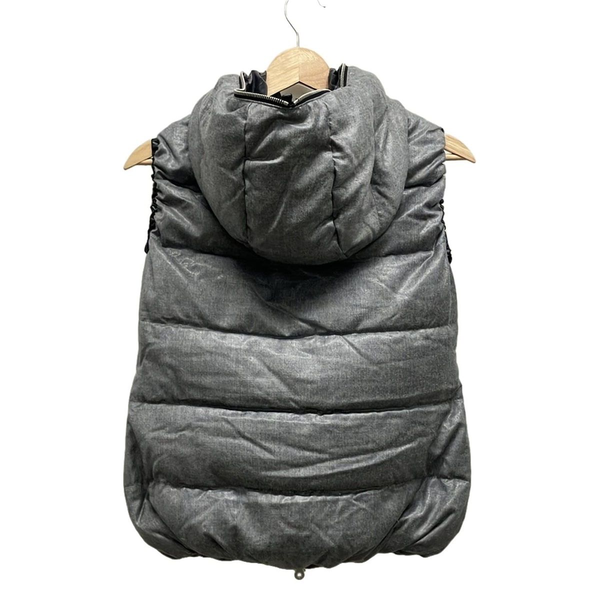 DUVETICA デュベティカ ダウンベスト サイズ40 M レディース Febedue フェベデュエ グレー ジップアップ 春 秋