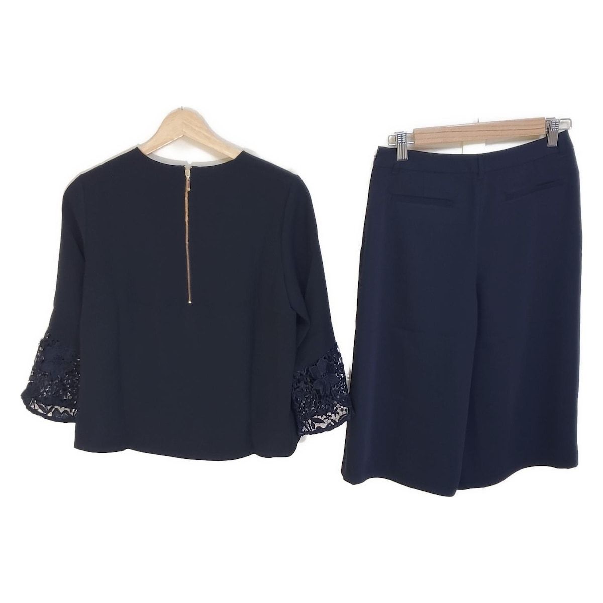 ANAYI アナイ レディースパンツセットアップ レディース - ネイビー レース