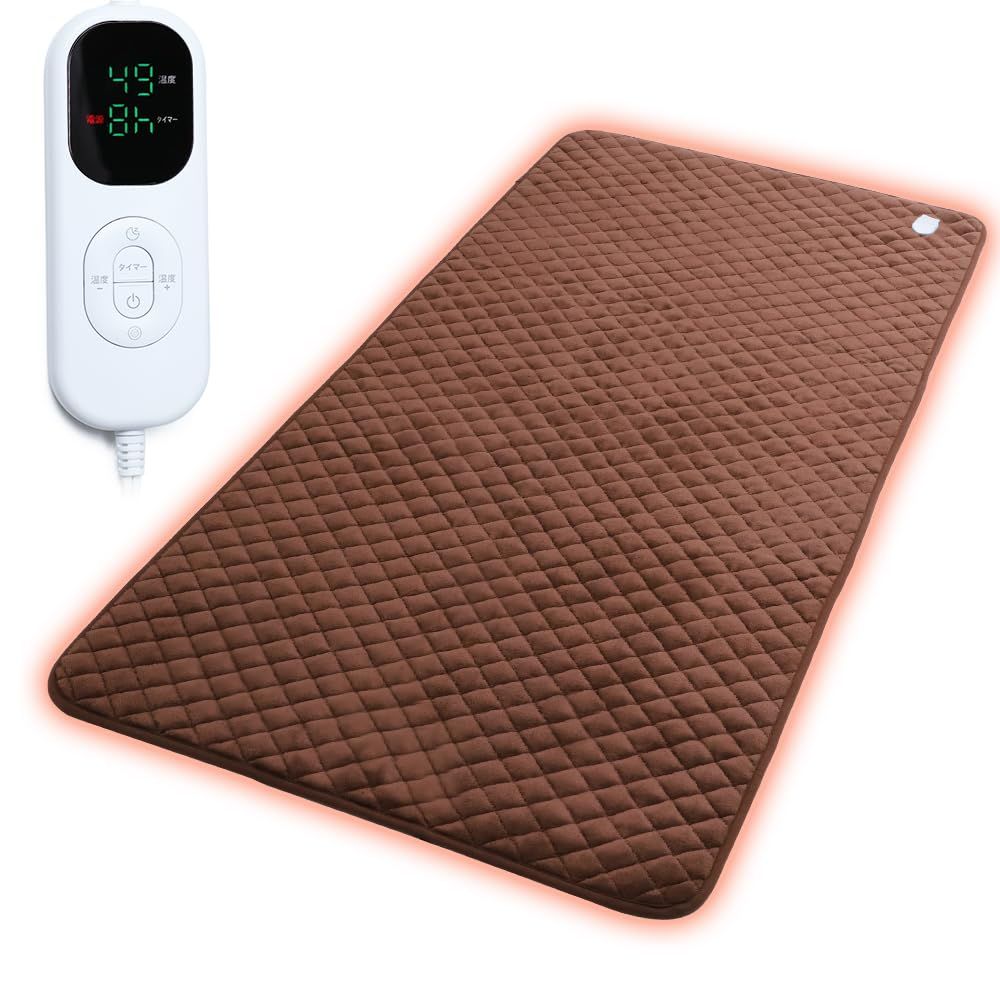 電気カーペット ホットカーペット 2025新登場 8段階温度調節 6段階タイマー 電気マット 180 80cm 省エネ 速暖 PSE認証済 過熱防止 カーペット対応 丸洗い 滑り止め付き 防寒対策 日本語説明書付き 日本 ブランド ブ