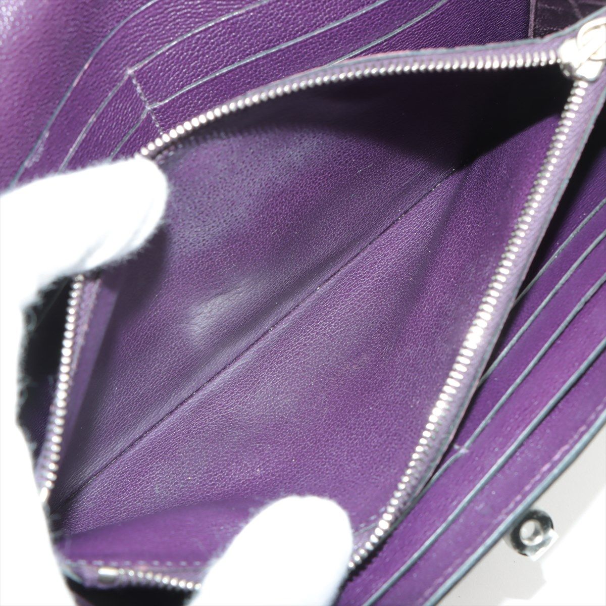 美品 エルメス □M 刻印 ケリー ウォレット 長財布 アリゲーター  