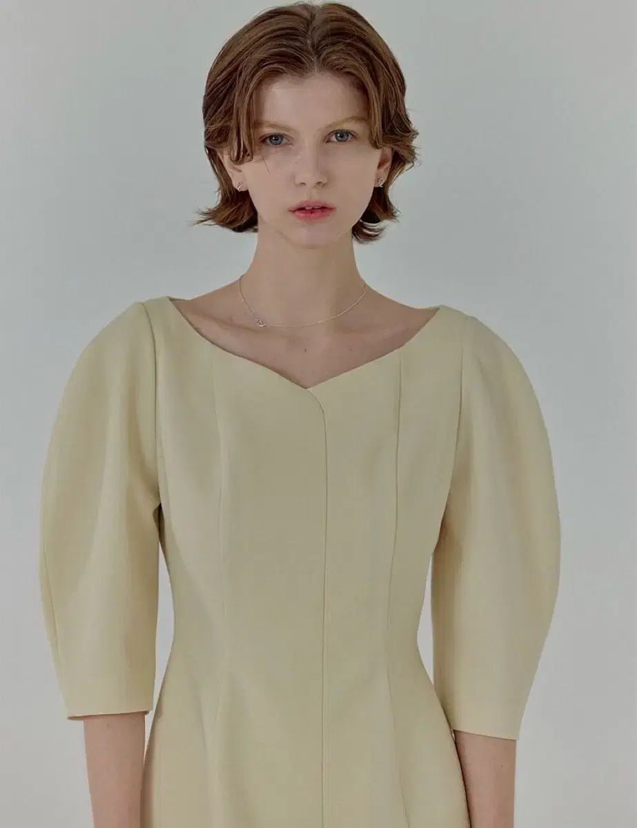 フローム ベロニカ ドレス yellow Mサイズ