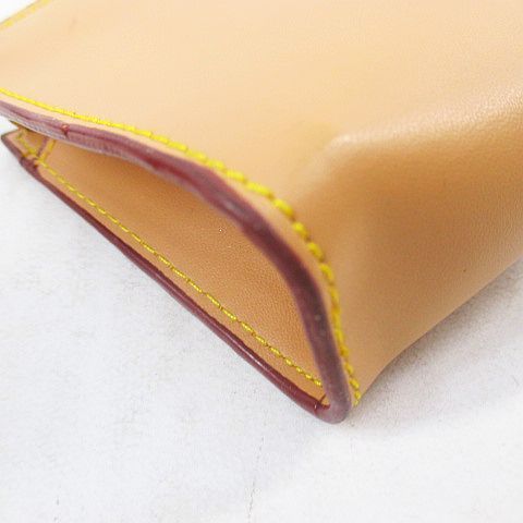 ルイヴィトン LOUIS VUITTON ポーチ ストラップ ベージュ レザー フランス製 DECORATOM_COM_BR