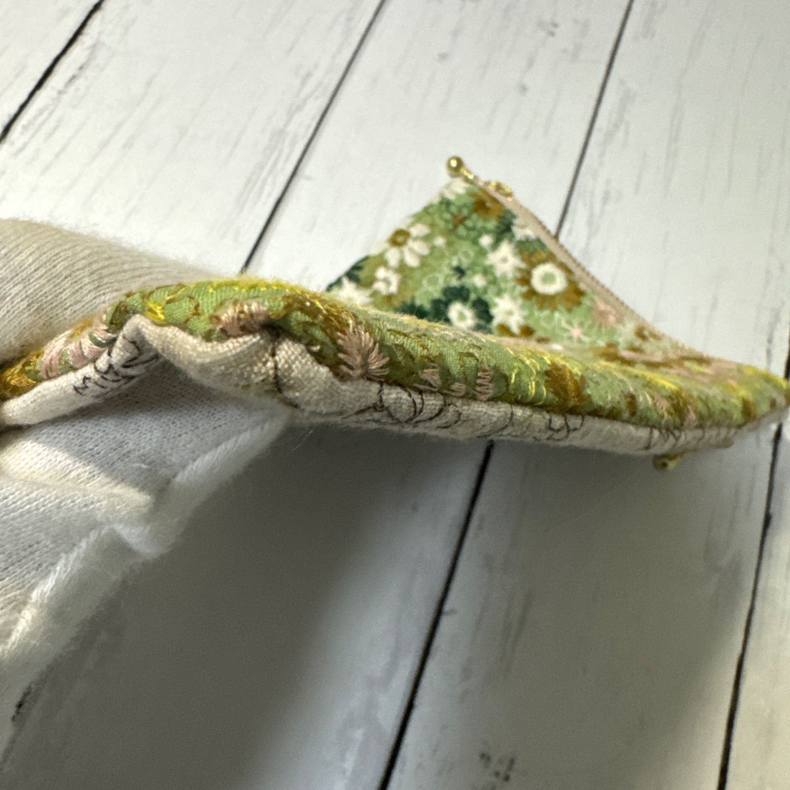 ミナペルホネン＆PJC クロッチくん ハンドメイド 縦長 ポーチ