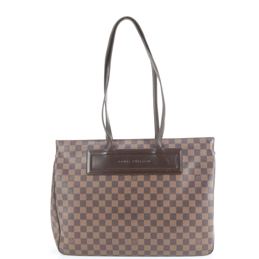 美品 ルイヴィトン ダミエ バリオリ N51123 レザー トート バッグ