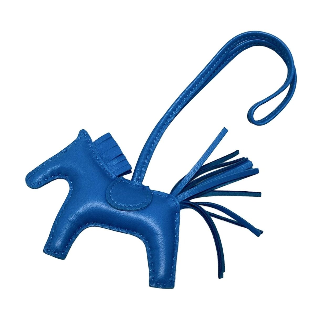 HERMES エルメス キーホルダー チャーム ロデオチャームPM ブルーザンジバル