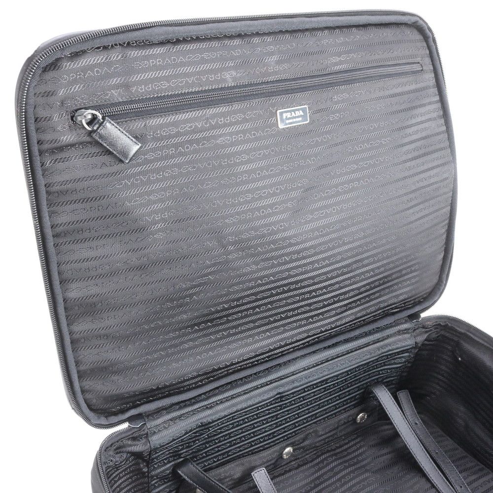 プラダ テスート ナイロン 三角 トライアングル ロゴ レザー スーツケース キャリー バッグ 出張 旅行 メンズ ERE CX 16-1