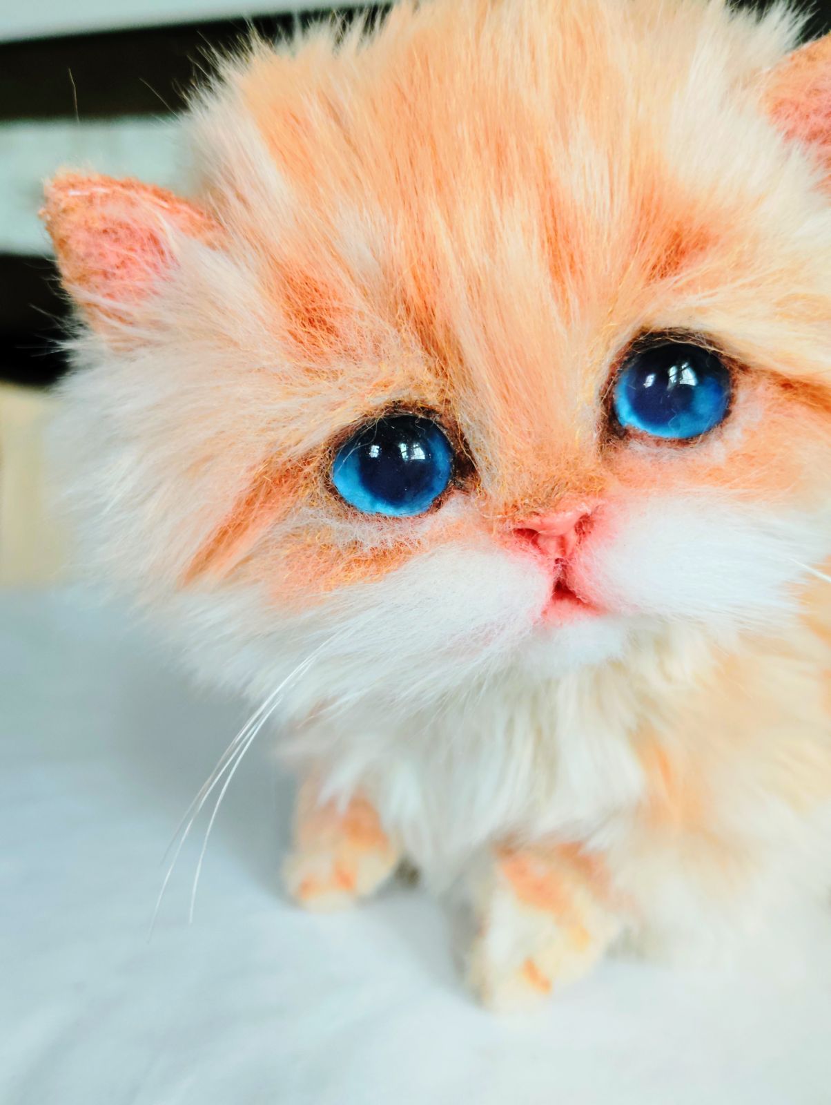 よちよち〜短足 ころころボディ マンチカン子猫ちゃん トラ模様 アートドール ぬいぐるみ