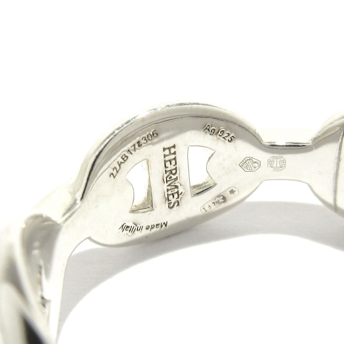 HERMES エルメス ピアス シェーヌダンクル アンシェネ シルバー 社外キャッチ WWW_SHINETEETH_COM