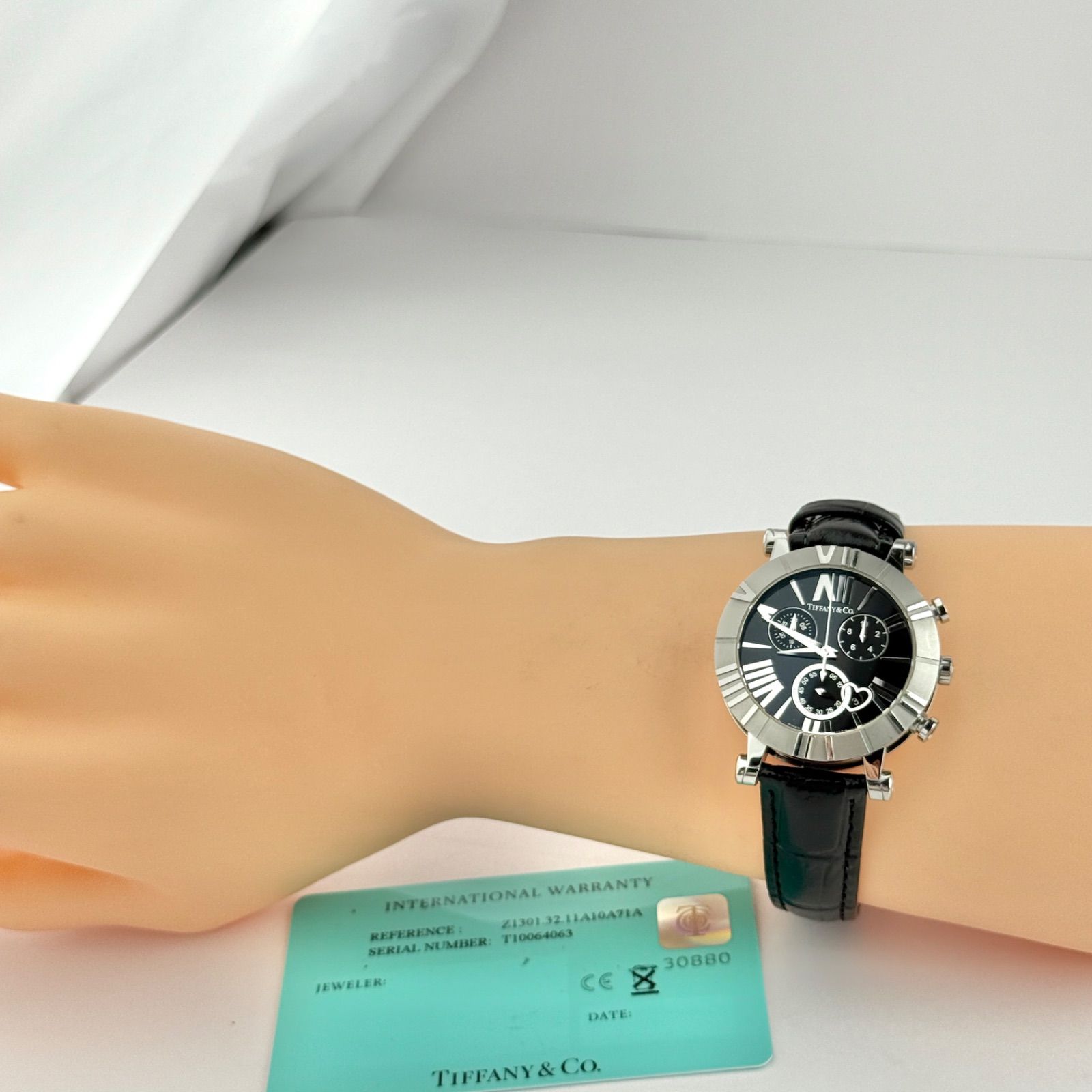 ティファニー アトラス Z 1301 証明書 男女兼用 ベルト 電池689