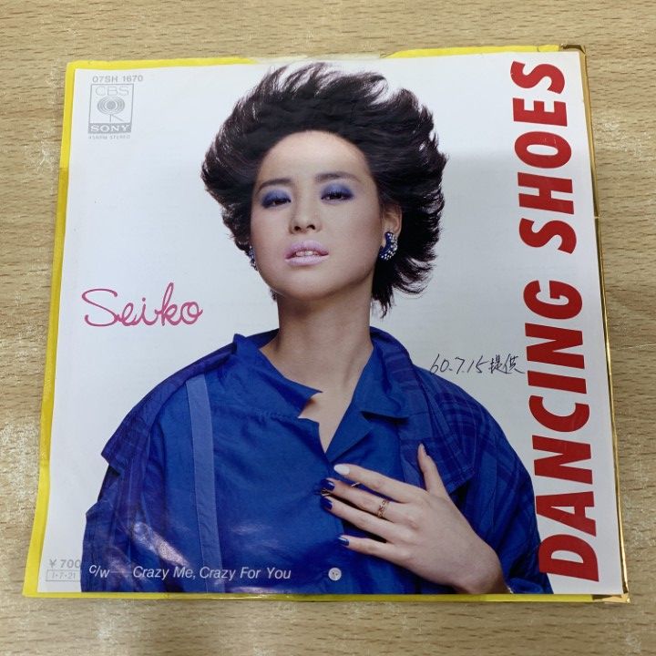 01 ! 見本盤 松田聖子 DANCING SHOES 07SH 1670 EPレコード 7インチ 盤 プロモ A