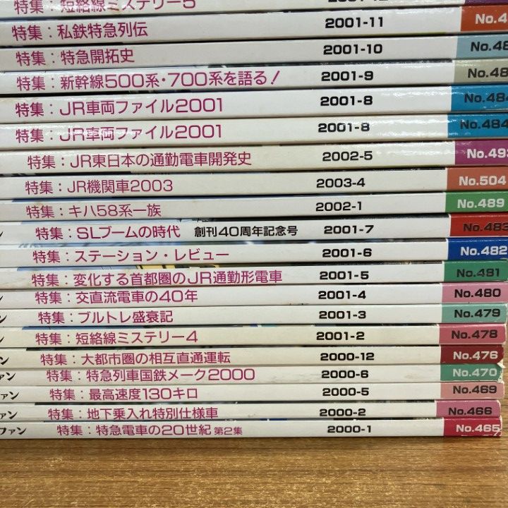 映画まとめ売り　③ □01)【1点限り!】鉄道ファン 2000年～2018年 まとめ売り約40冊