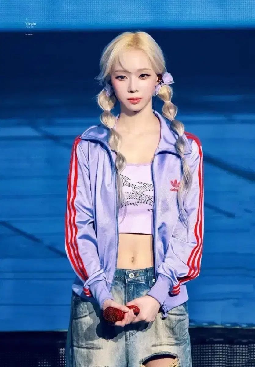 aespa エスパ ウィンター 旧モデル ファイヤーバード ラベンダー adidas アディダス ジャージ ヴィンテージ