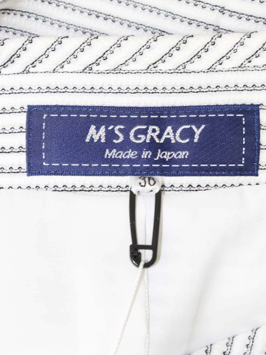 49AV. ジュンコシマダ 花柄ノーカラージャケット 八部袖 ウール混