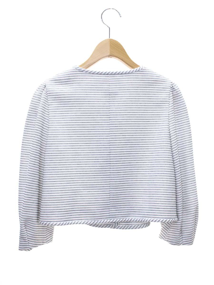 ハグオーワー クロス&クロスグレンチェックノーカラージャケット