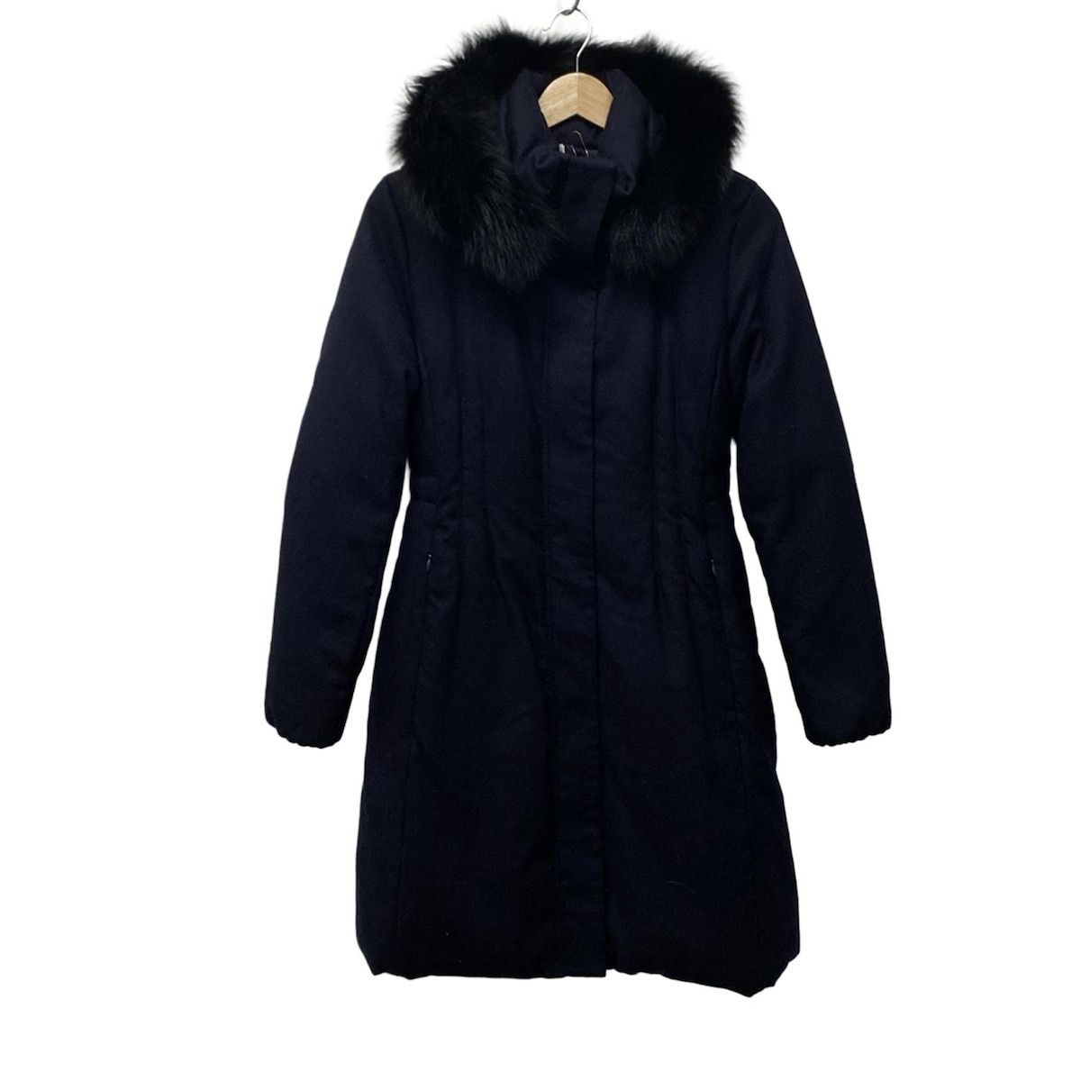 ANAYI アナイ ダウンコート サイズ36 S レディース - ネイビー 長袖 秋 冬