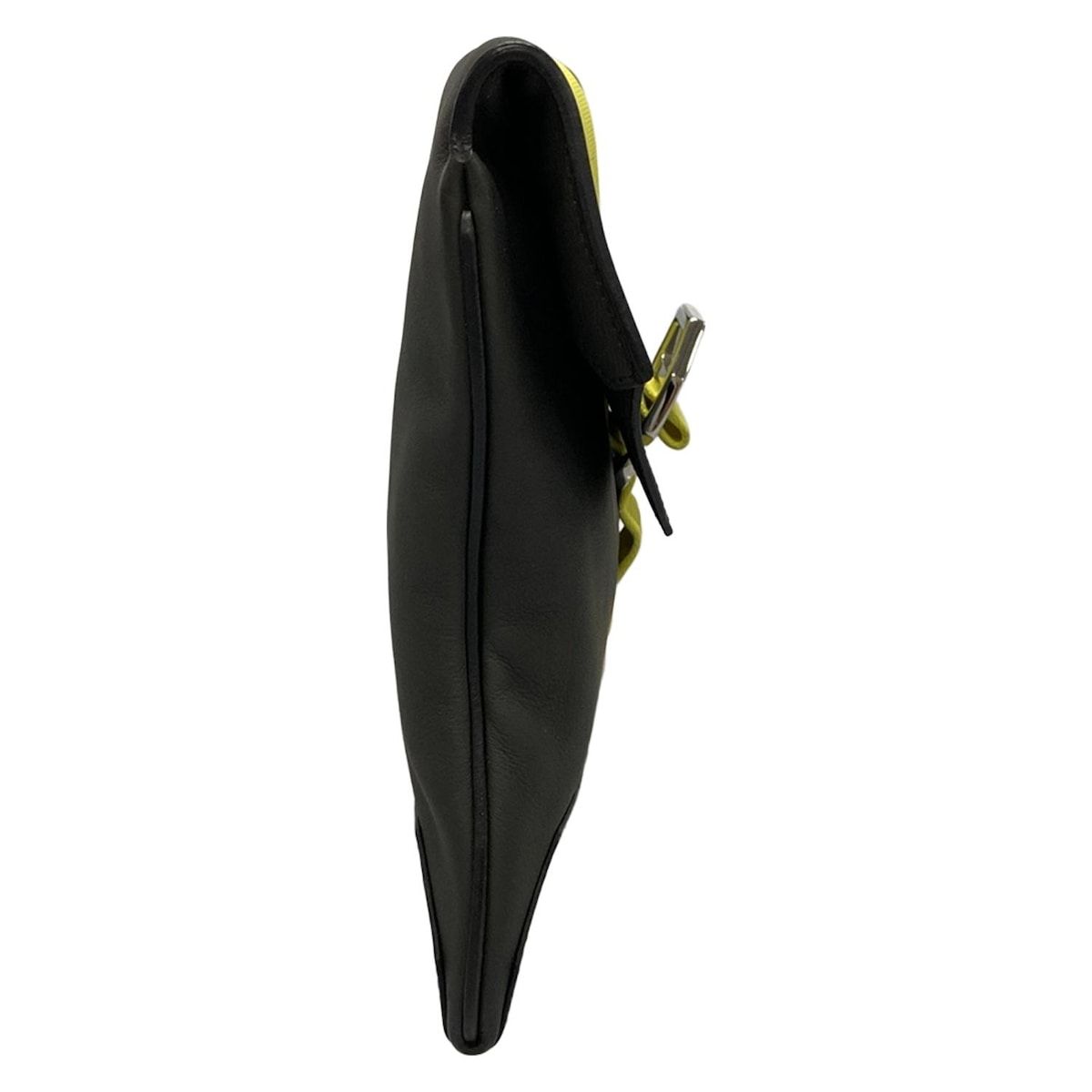 HERMES エルメス クラッチバッグ シティスライド 黒 シルバー金具