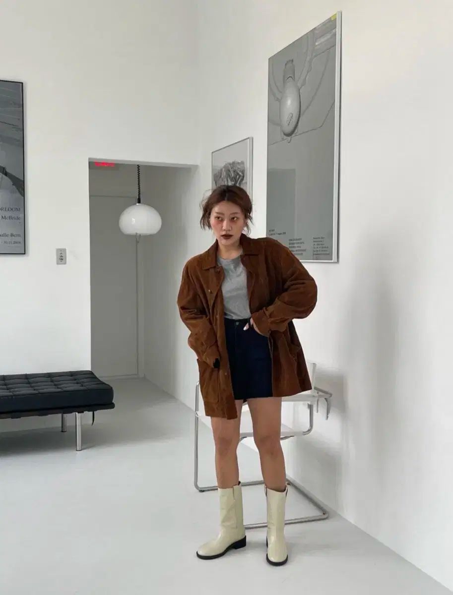 ヌートxソジャン ハーフブーツ アイボリー 240