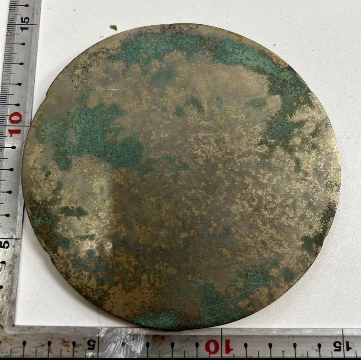 美郷作]銅製:1尺2寸岩上夫婦鶴 katudouzoujomakushiki