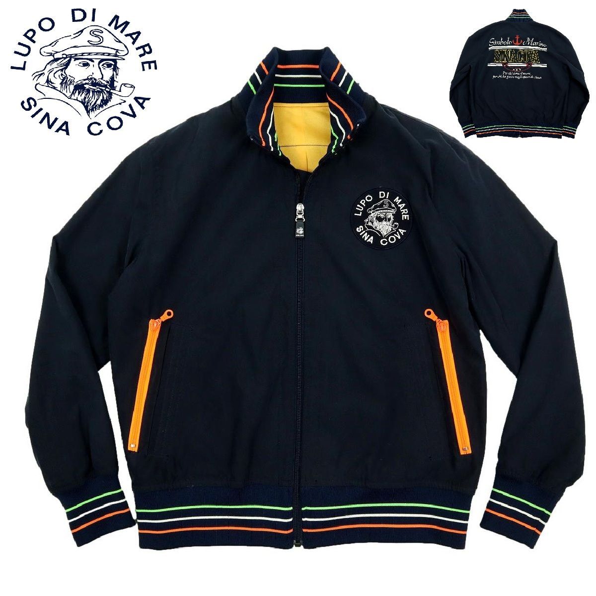 B3538 SINACOVA シナコバ ジャケット ブルゾン デカワッペン サイズM