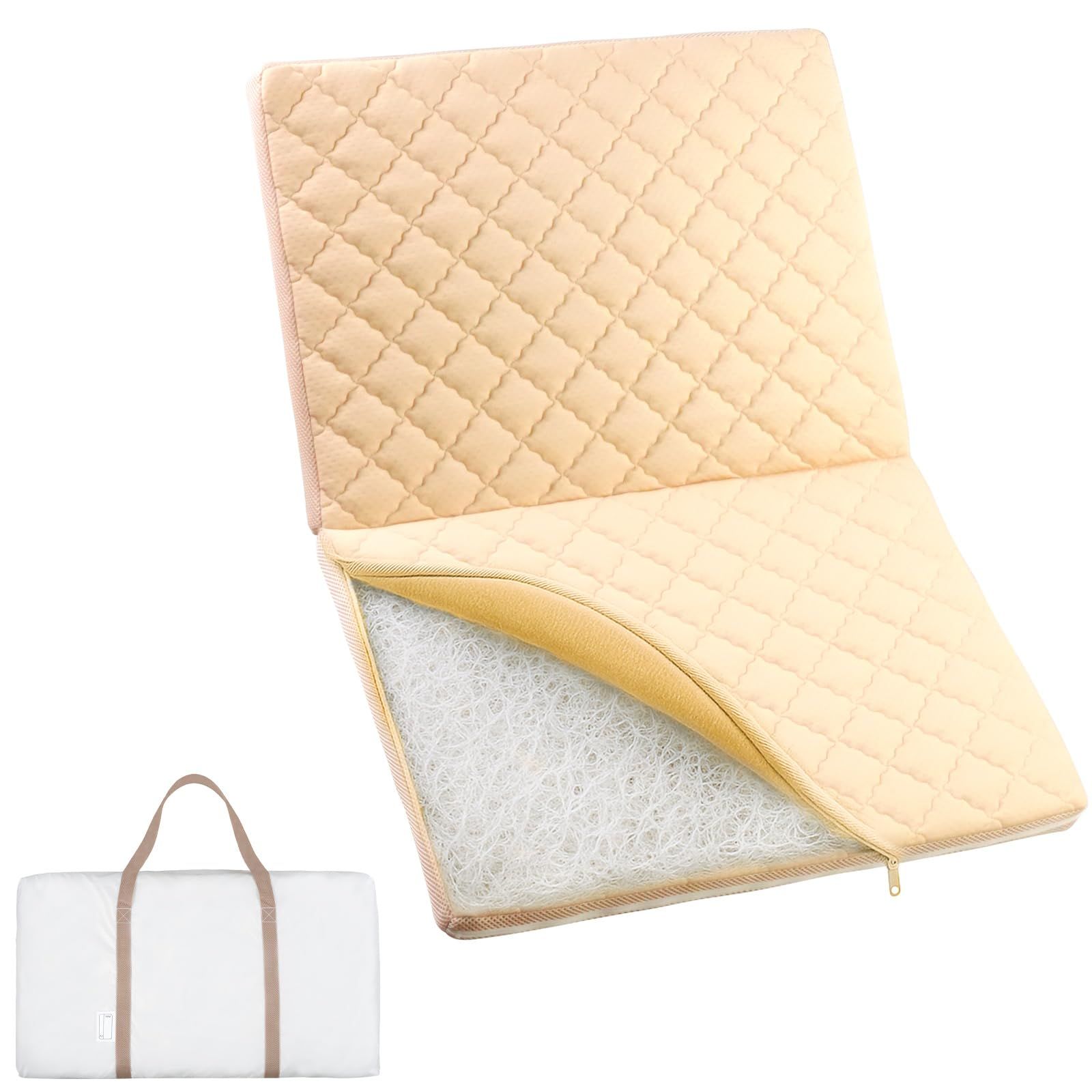 ベビー布団 敷布団のみ マットレス シャワーで洗える ムレない工夫 ベビーベッド マットレス 洗える お昼寝布団 保育園 敷き布団のみ 持ち運び 軽量 キルティング素材 メッシュ 通気性 tecopeco テコペコ グレージュ M 60×90