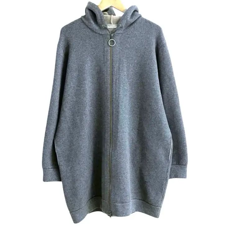 BRUNELLO CUCINELLI ブルネロクチネリ CASHMERE カシミヤ ロング パーカー ジャケット コート XL