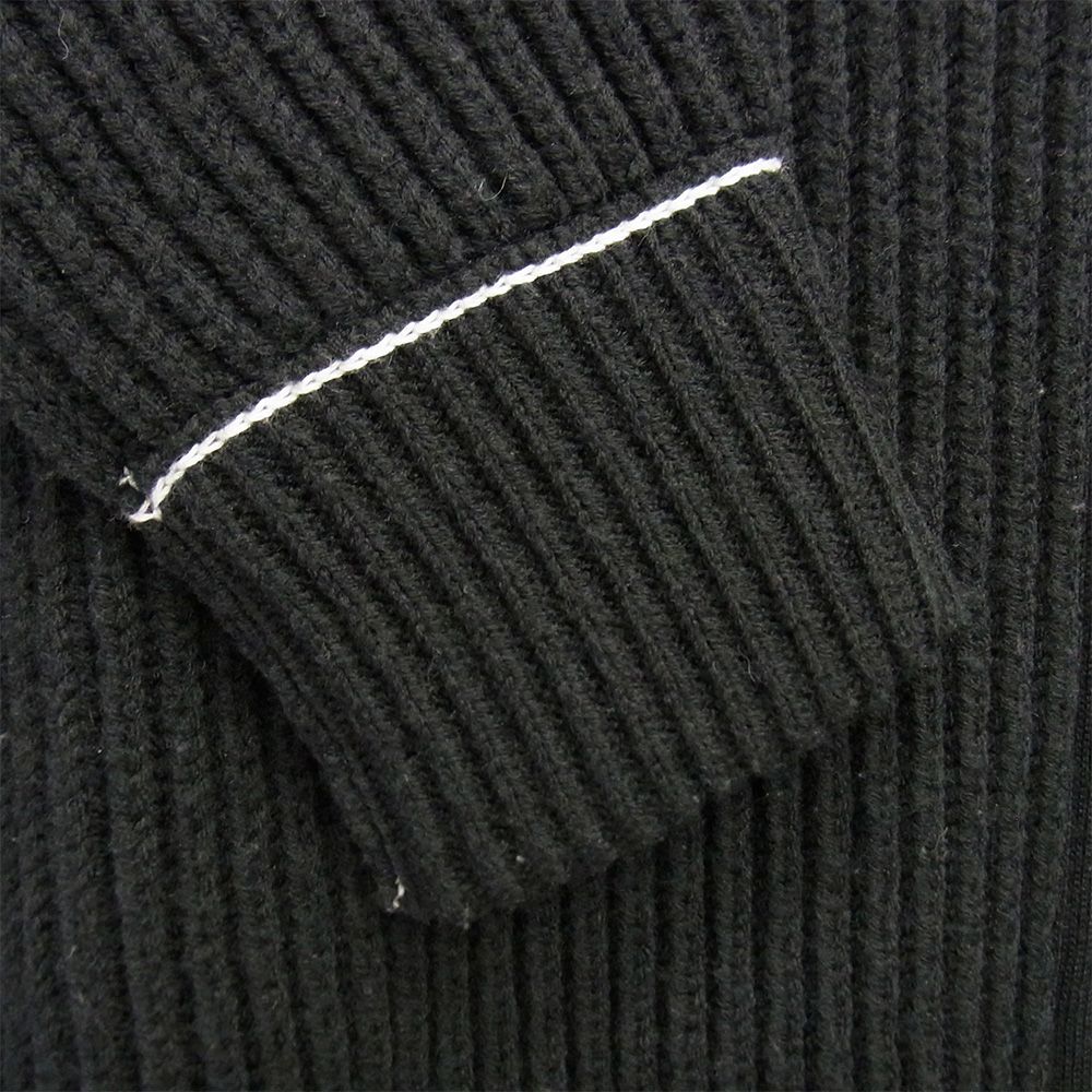 MAISON MARGIELA メゾンマルジェラ 21AW S62GP0047 MM6 エムエムシックス ドライバーズニット フルジップ カーディガン ブラック系 S KARIMZIABAT_FR