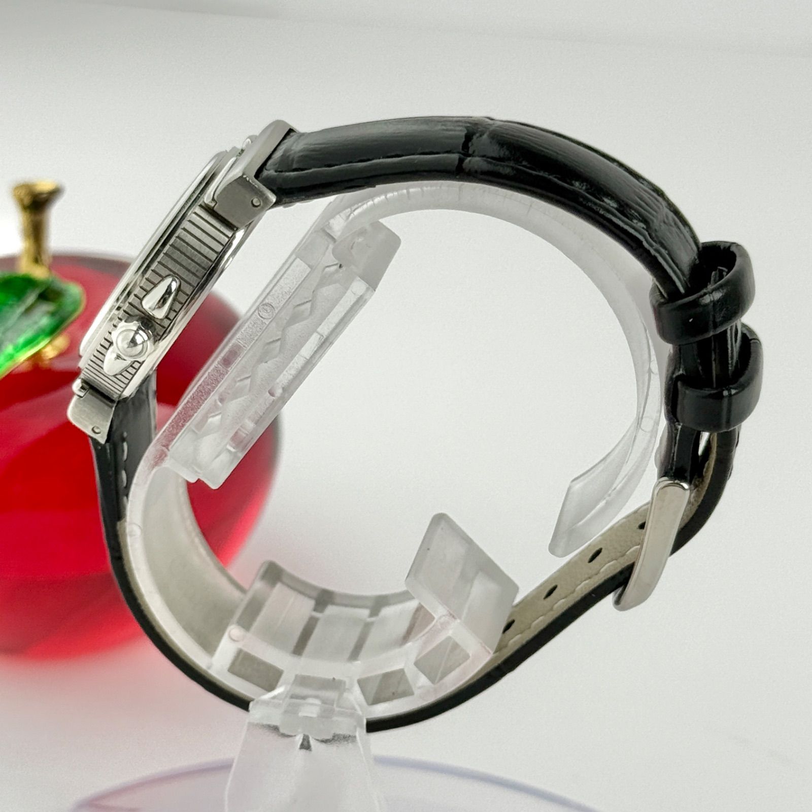 美品 ティファニー TIFFANY インタリオ 新品革ベルト 腕時計 F371 ティファニー TIFFANY インタリオ 新品革ベルト メンズ 腕時計 F371 美