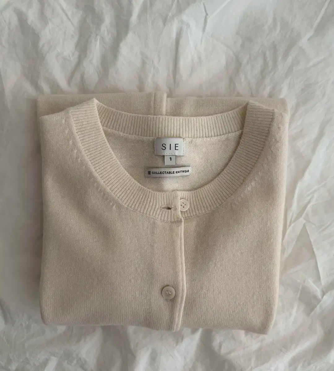 シエ SIE メイウールカーディガン クリーム S