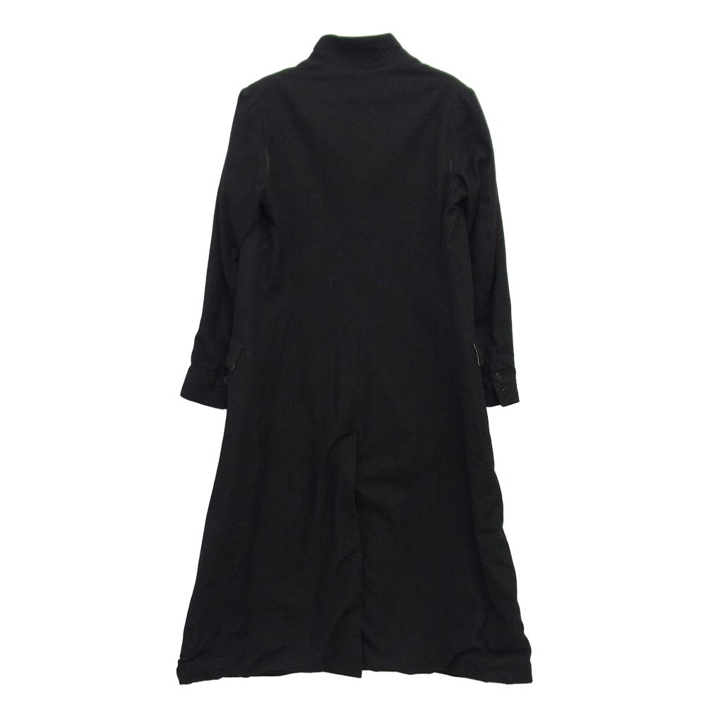 Paul Harnden ポールハーデン 英国製 WOOL COTTON メンズ ウール ロング ブレザー コート ブラック系 L