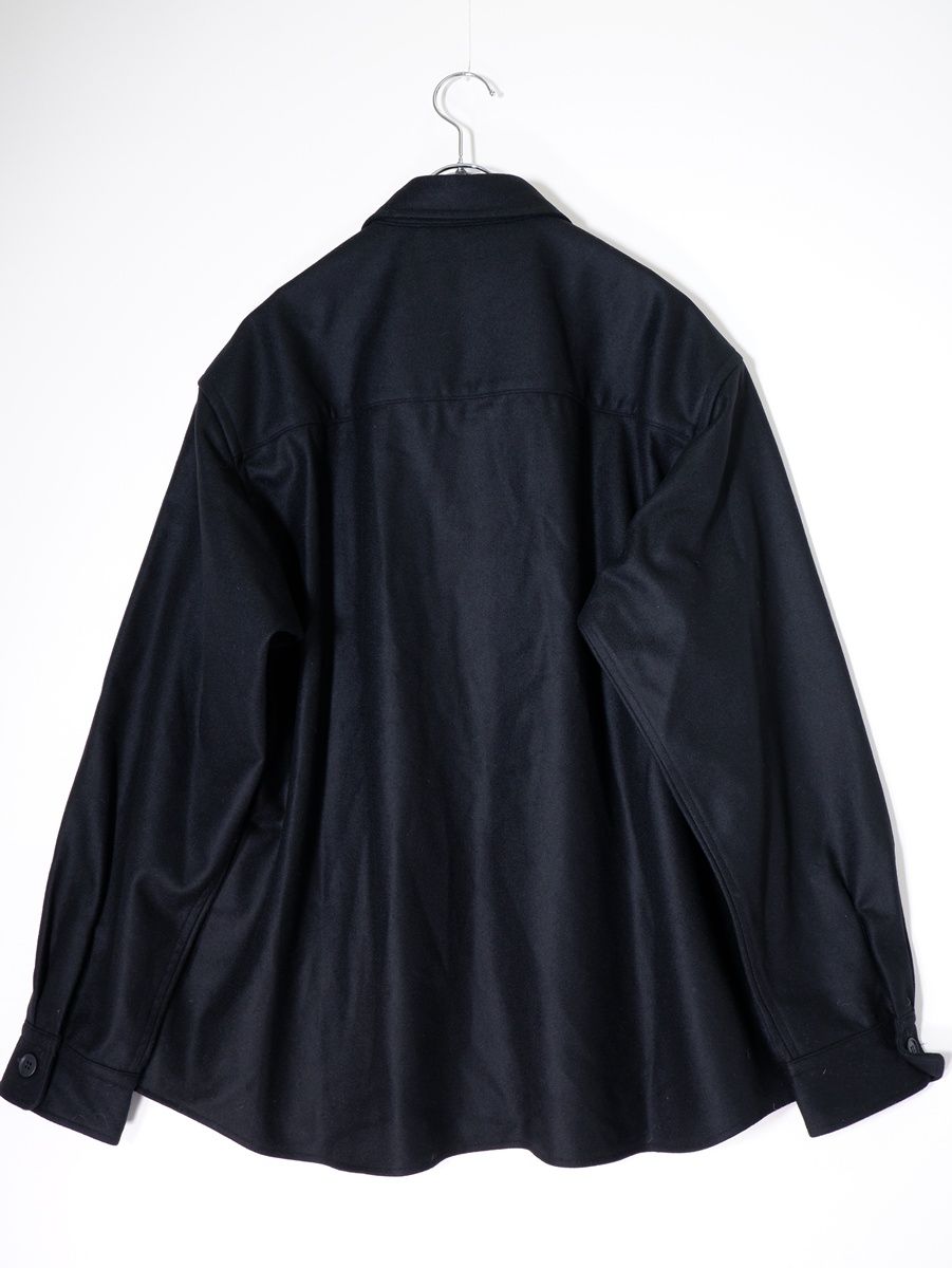 SOPHNET.ソフネット 2025AW LIGHT MELTON WOOL HALF-ZIP SHIRTライトメルトンウール ハーフジップシャツ SPNT-252003 2 MSHA79830