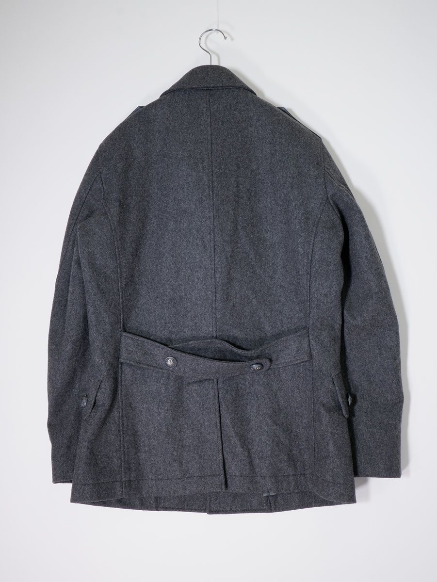 ウールカシミヤメルトン シングルコート