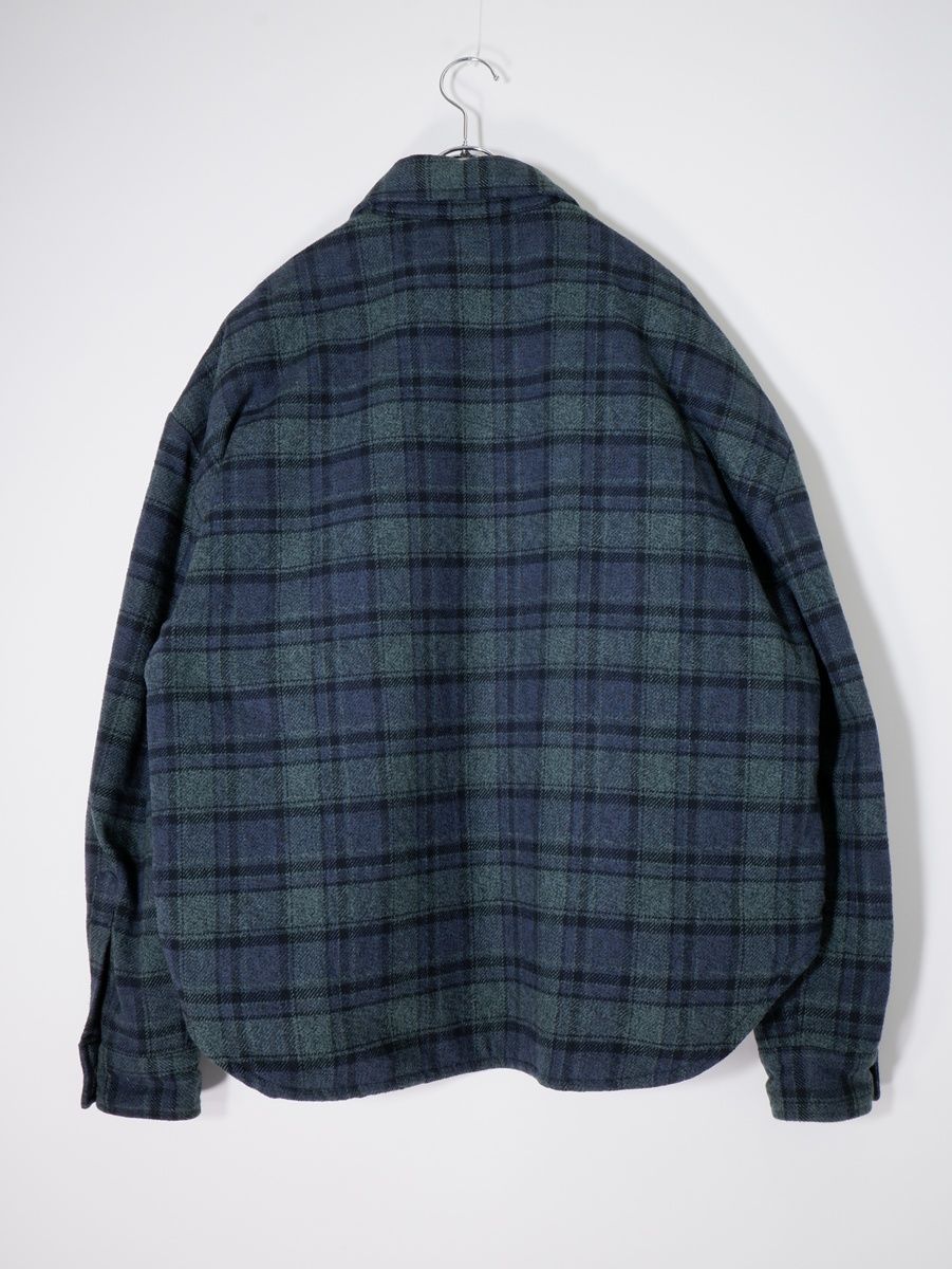 VUJA DEヴジャデ PADDED FLANNEL JACKETオーバーサイズ中綿フランネルジャケット S 大き目 MJKA79736