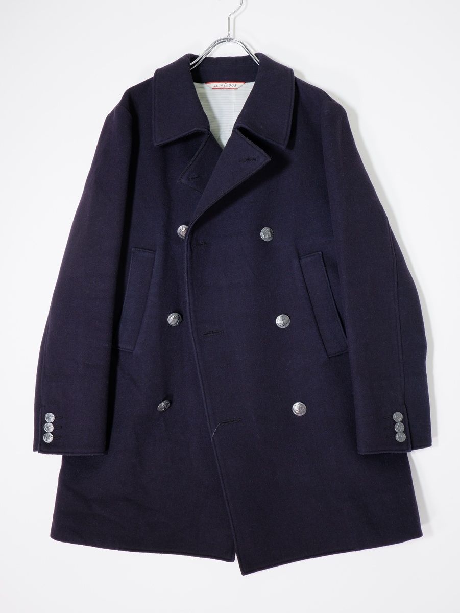 umii908 45rpmフォーティファイブアールピーエム45R メタルコンチョボタン メルトンウールダブルコート 3 LCTA79691