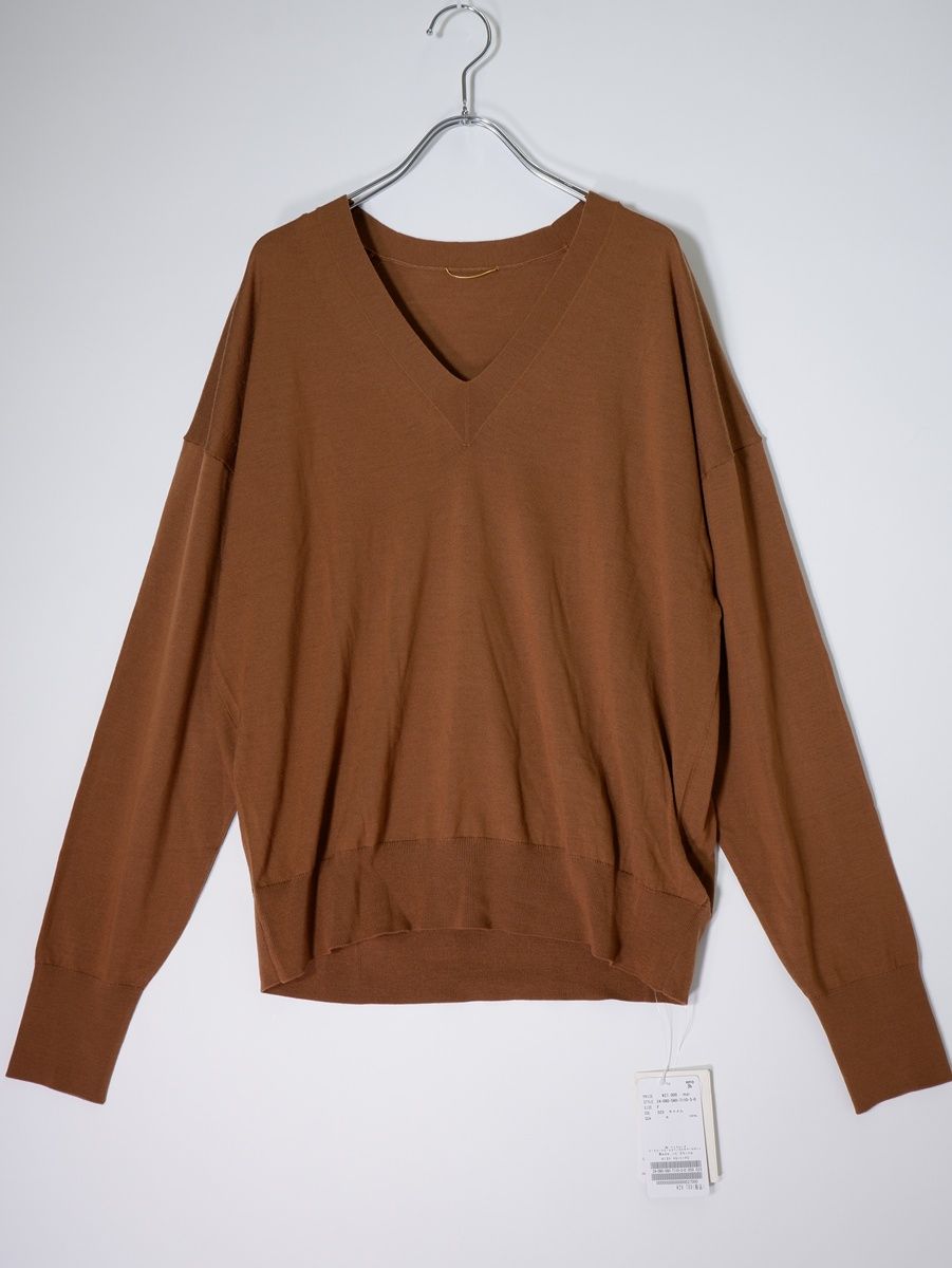 L Appartementアパルトモン 2025AW WISH High Gauge V Neck PulloverハイゲージVネックプルオーバー ニット フリー LKNA79805