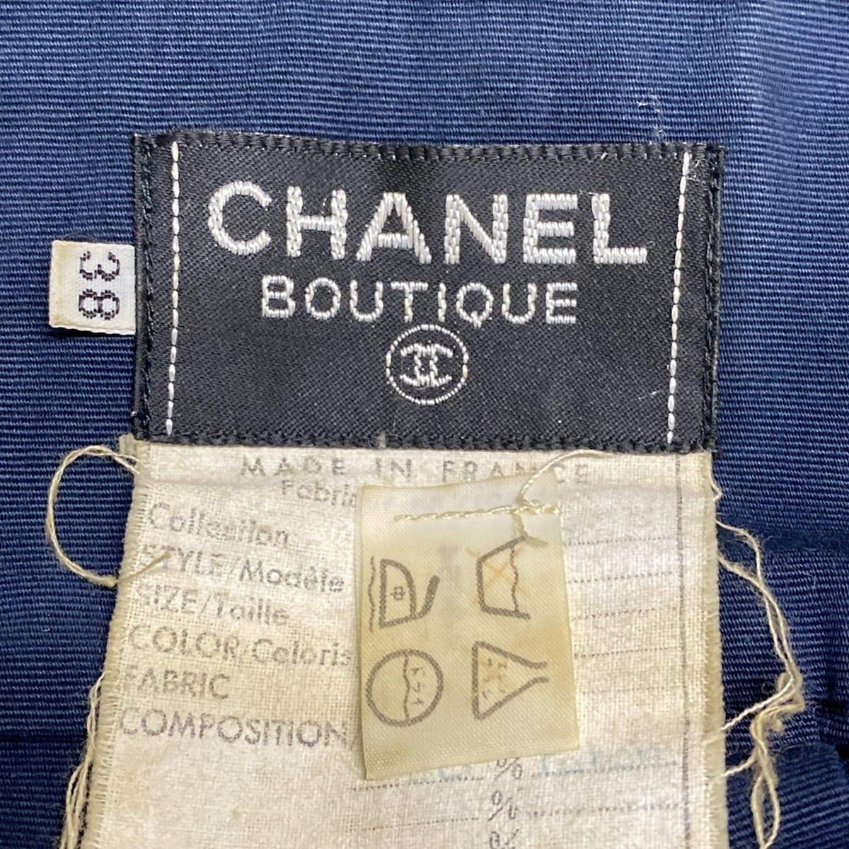 CHANEL(シャネル) ワンピース サイズ38 M レディース ネイビー