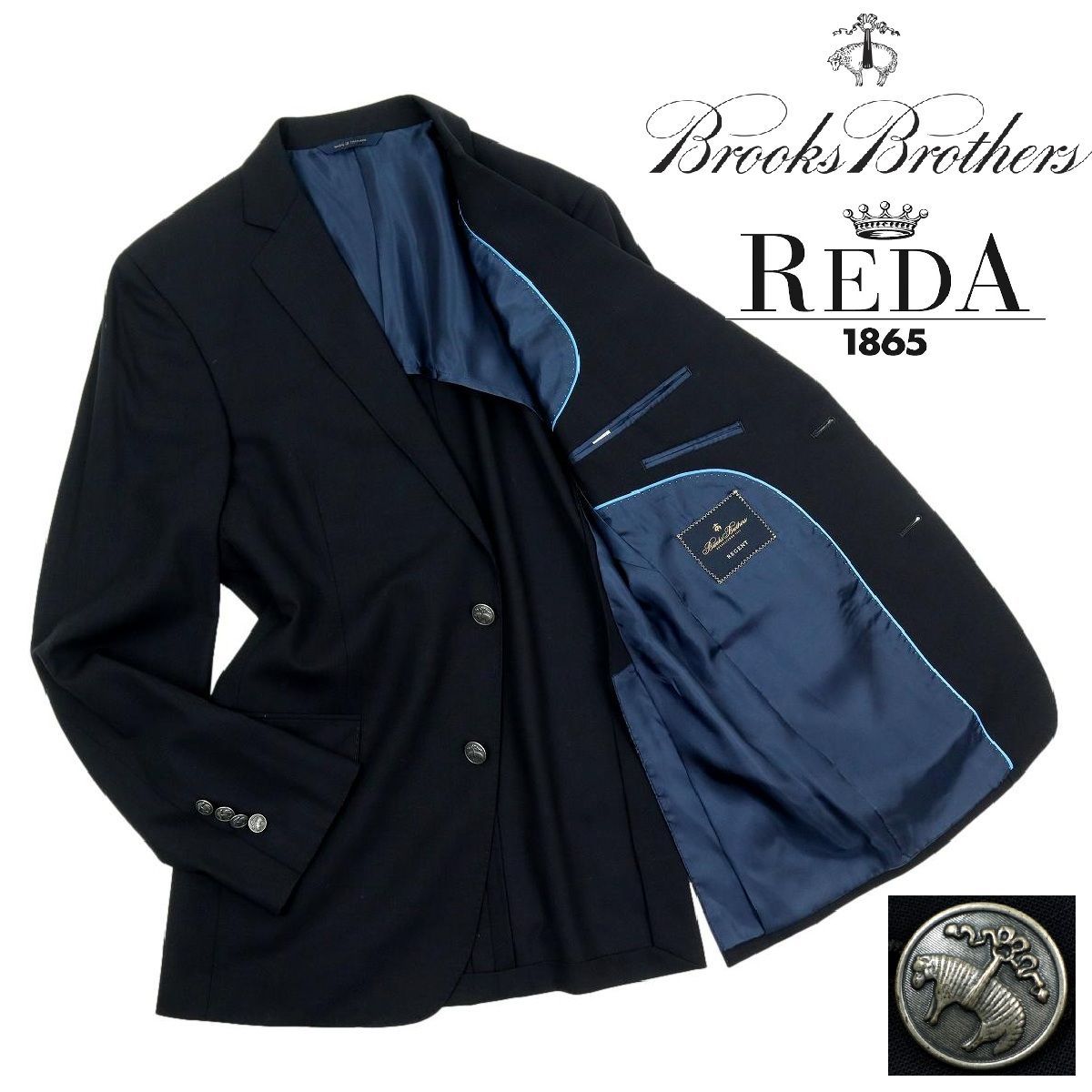Brothers BROOKS Brooks テーラード ジャケット BROTHERS×REDA 【美品