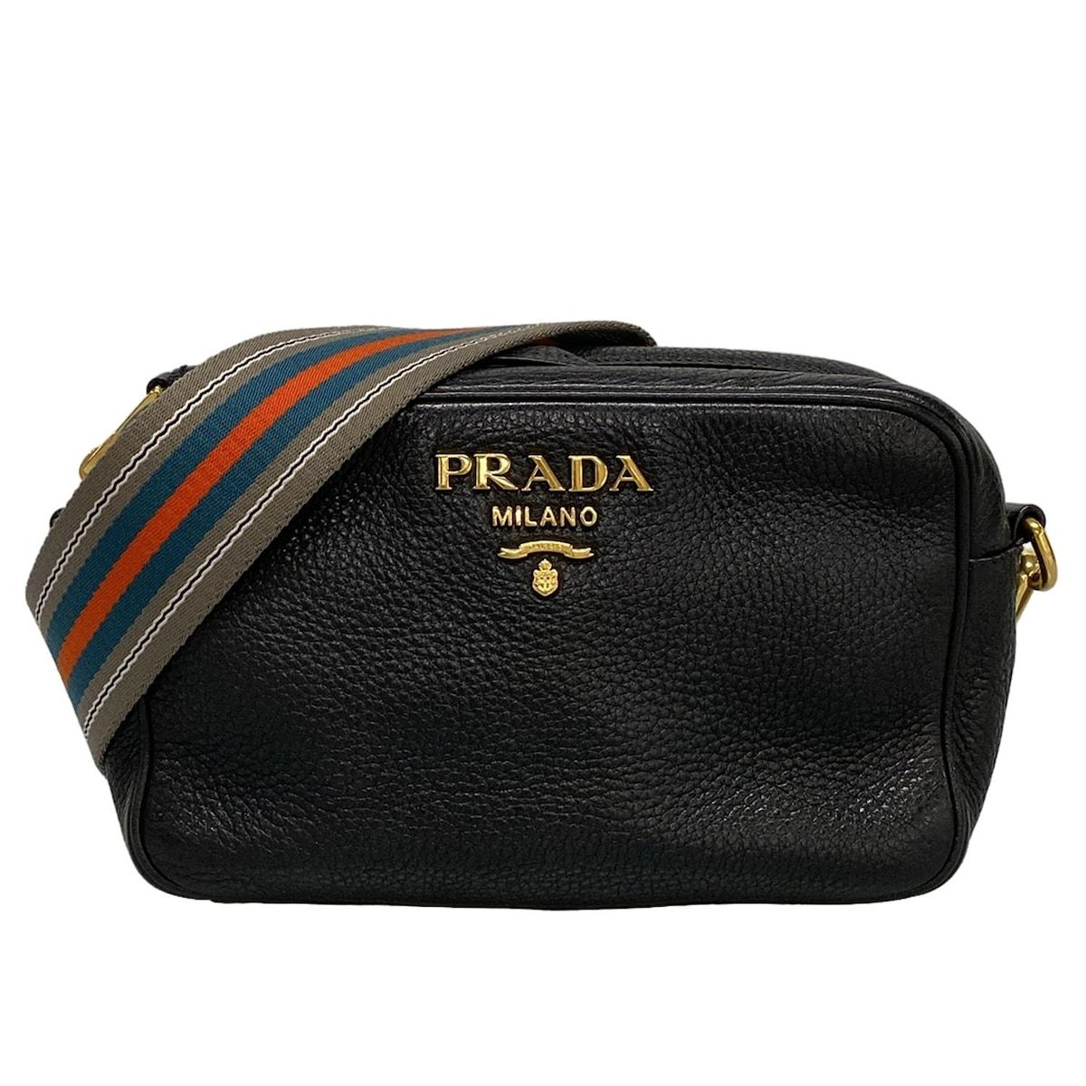 PRADA(プラダ) ショルダーバッグ美品 - 黒 美品 PRADA プラダ ナイロン