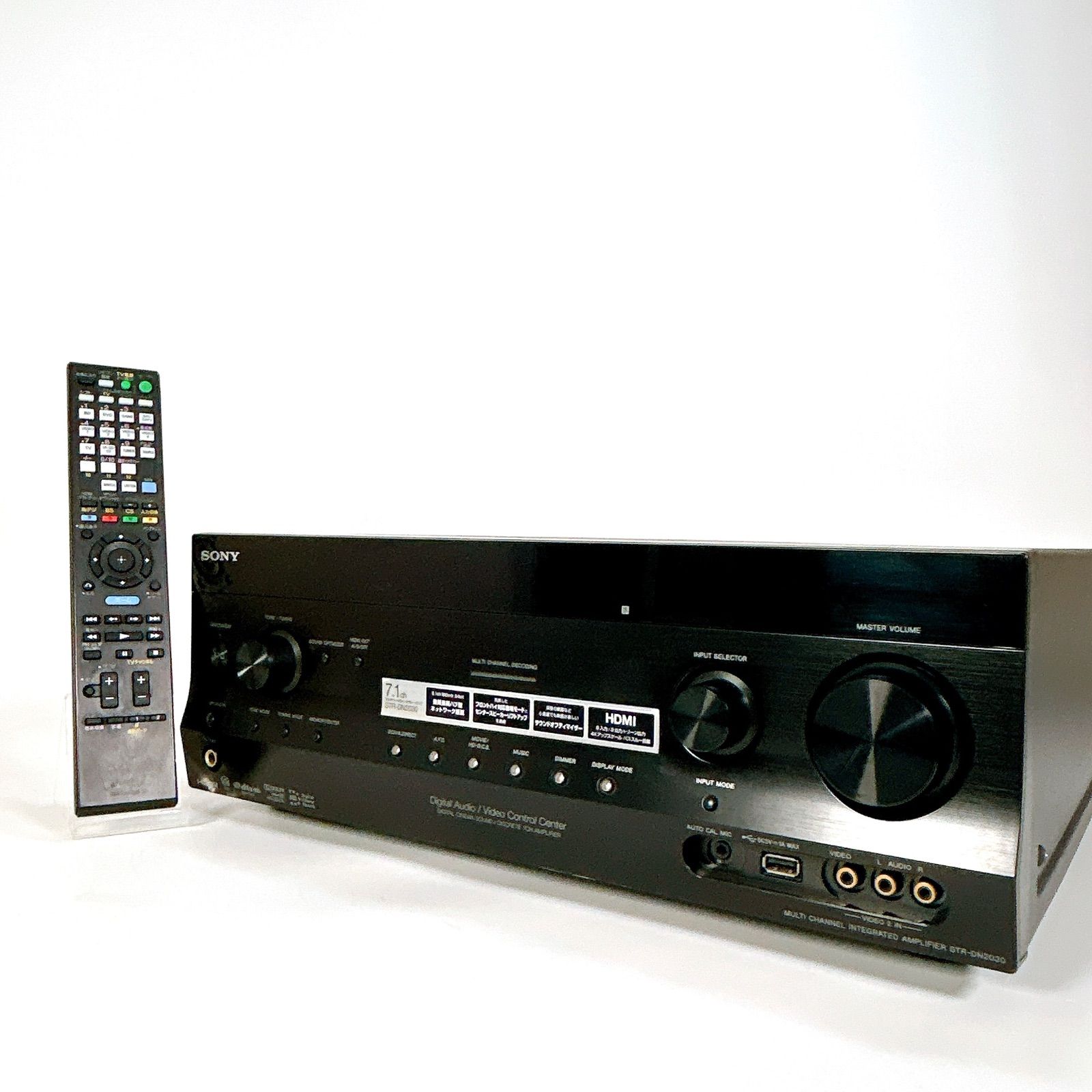 SONY AVアンプ STR-DN2030 リモコン ケーブル付属