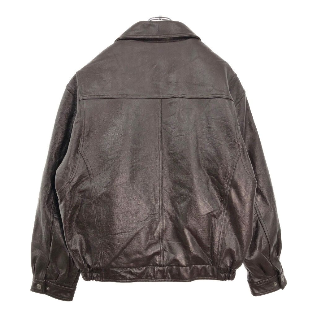 WILSONS LEATHER ウィルソンズレザー フライトレザージャケット ミリタリー ブラウン メンズ L 古着 V6872