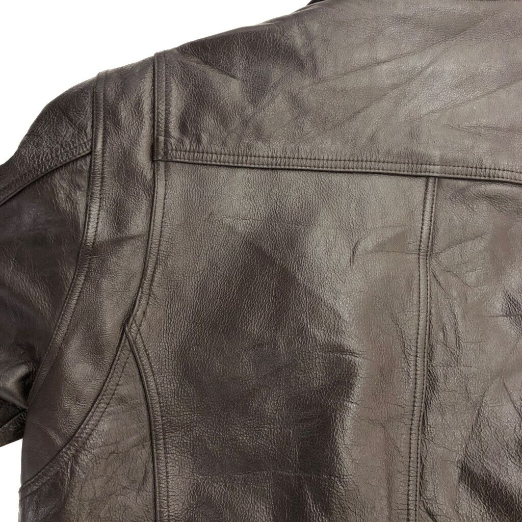 WILSONS LEATHER ウィルソンズレザー フライトレザージャケット ミリタリー ブラウン メンズ L 古着 V6872 KANDAIZUMI_COM