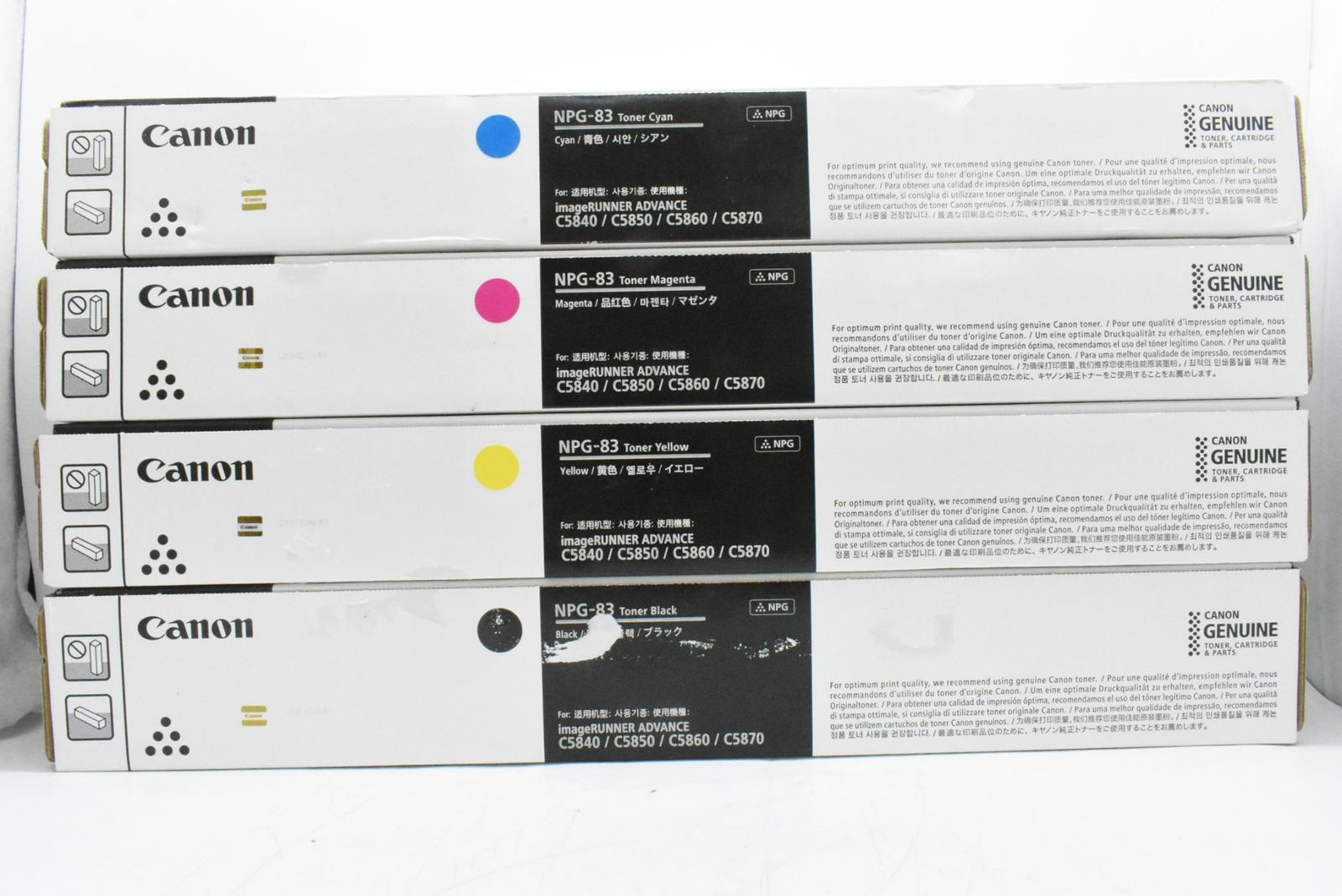 CANON 純正 トナー NPG-83 4色 シアン マゼンタ イエロー ブラック キャノン ITDE4NHSKKMM-D-N44-byebye